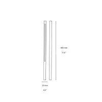Ideal Lux Jedi Led Floor Bollard in Minimal Style for Outdoor