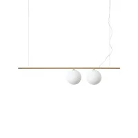 Ideal Lux Perline Linear Suspension Lamp with Spherical Diffusers