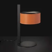 Oluce Parallel Lampada da Tavolo in Pelle per Interno