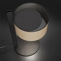 Oluce Parallel Lampada da Tavolo in Pelle per Interno