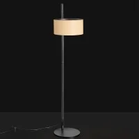 Oluce Parallel Lampada da Terra in Pelle per Interno