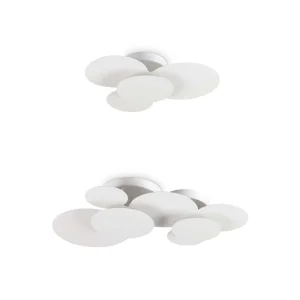 Ideal Lux Cloud Wall or Ceiling Led Lamp in Metal Cloud Shape