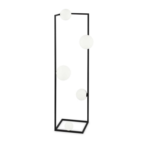 Ideal Lux Angolo Rectangular Floor Lamp with Spherical Diffusers