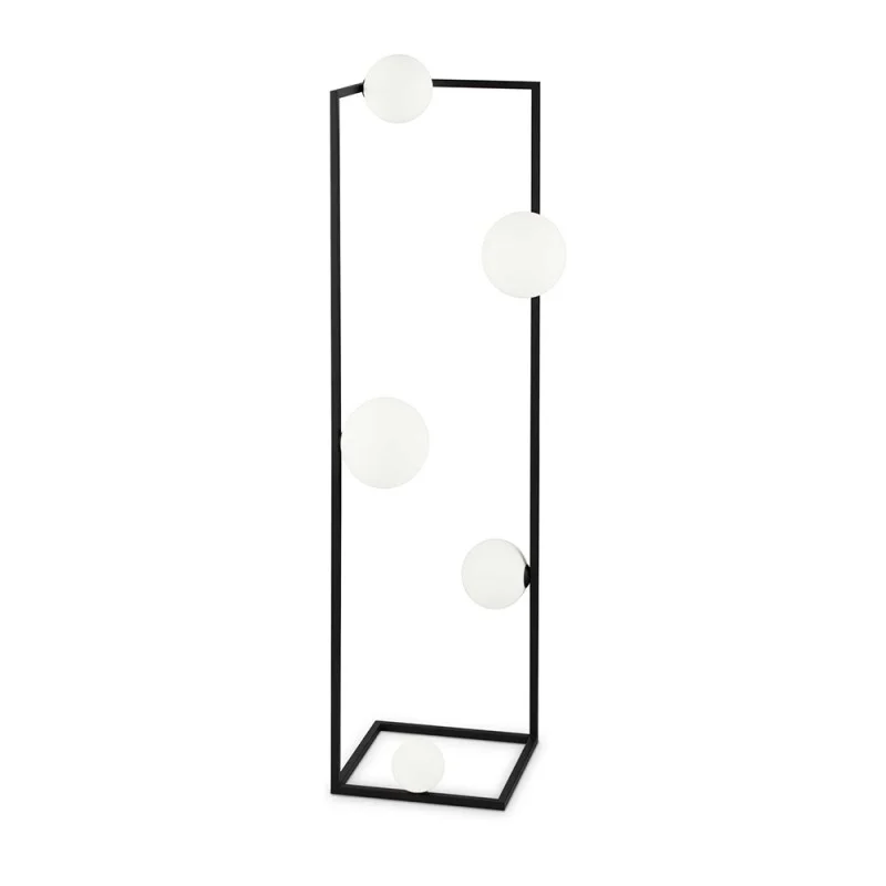 Ideal Lux Angolo Rectangular Floor Lamp with Spherical Diffusers Ideal Lux Angolo Rectangular Floor Lamp with Spherical Diffusers