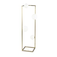 Ideal Lux Angolo Rectangular Floor Lamp with Spherical Diffusers