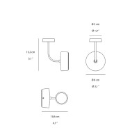 Zafferano Swap 230V Led Wall Lamp Modern Applique