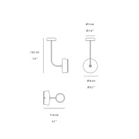 Zafferano Swap 230V Led Wall Lamp Modern Applique