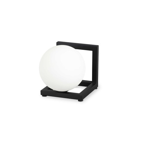 Ideal Lux Angolo Lampada da Tavolo Quadrata con Diffusore a Sfera