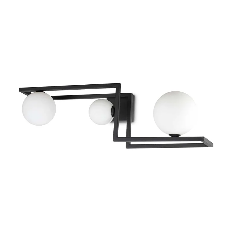 Ideal Lux Angolo Modern Ceiling Lamp with Sphere Diffusers Ideal Lux Angolo Modern Ceiling Lamp with Sphere Diffusers