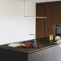 Ideal Lux Essence Minimal Horizontal Led Suspension Lamp in Aluminum