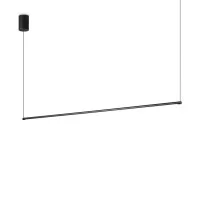 Ideal Lux Essence Minimal Horizontal Led Suspension Lamp in Aluminum