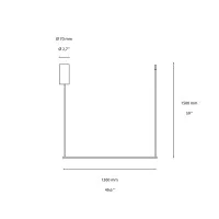 Ideal Lux Essence Lampada Led da Sospensione Minimal Orizzontale
