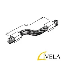 IVela alimentazione Giunto Flessibile Grigio Binario Trifase