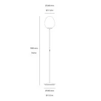 Artemide Stellar Nebula LED Floor Lamp in Iridescent Glass