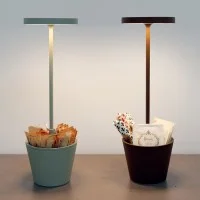Zafferano Poldina Reverso Led Lampada a Batteria Ricaricabile