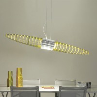 Luceplan Titania Lampada da Sospensione Storica con Filtri Colorati