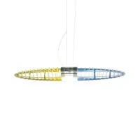 Luceplan Titania Historical Suspension Lamp with Colored Filters