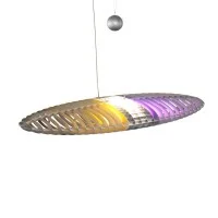 Luceplan Titania Lampada da Sospensione Storica con Filtri Colorati Luceplan Titania Lampada da Sospensione Storica con Filtri Colorati