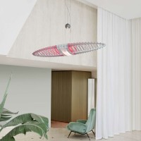 copy of Luceplan Titania Historical Suspension Lamp with Colored Filters