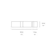 Ideal Lux Clip Modern and Linear Wall Light in Various Finishes