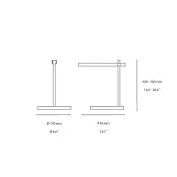 Ideal Lux Pivot Lampada Led da Tavolo Dimmerabile e Orientabile
