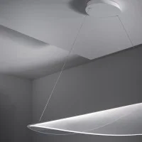Stilnovo Diphy L76 Lampada Curvata da Sospensione