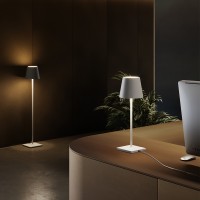 Zafferano Poldina 230V Lampada da Terra E27 con Cavo