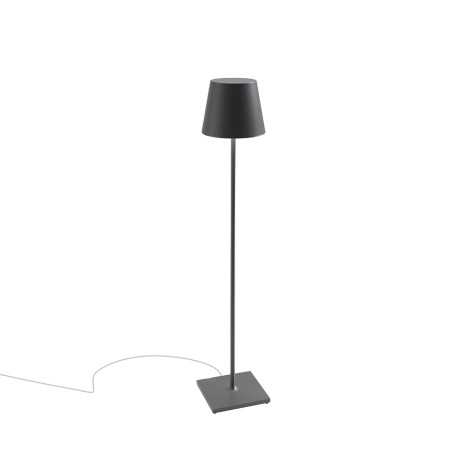 Zafferano Poldina 230V Lampada da Terra E27 con Cavo