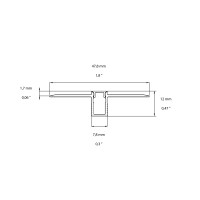 Lampo Kit Miniprofilo Taglio di Luce ad Incasso 2 Metri Per Strisce LED