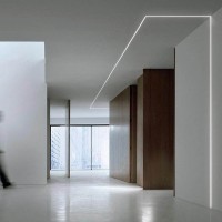 Lampo Kit Miniprofilo Taglio di Luce ad Incasso 2 Metri Per Strisce LED