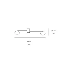 Ideal Lux Hermes Elegant Ceiling Lamp with Blown Glass Diffusers