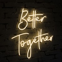 Insegna Luminosa Colorata al Neon BETTER TOGETHER
