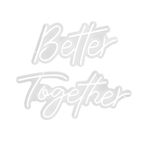 Insegna Luminosa Colorata al Neon BETTER TOGETHER