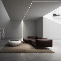 Lampo Recessed Profile with Springs 2 Meters For LED Strips