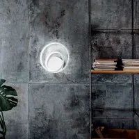 Ideal Lux Oz Wall Led Spiral Lamp Dimmable or With Switch