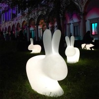Qeeboo Rabbit Large Lampada LED RGB a Batteria per Esterno
