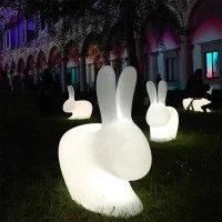Qeeboo Rabbit Large Lampada LED RGB a Batteria per Esterno