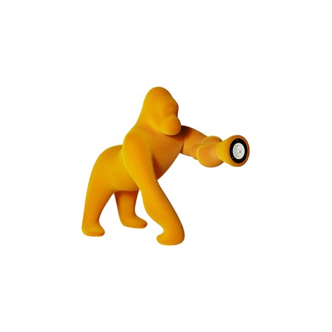 Qeeboo Kong XS Velvet Gorilla LED Table Lamp for Indoor