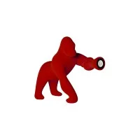 Qeeboo Kong XS Velvet Gorilla LED Table Lamp for Indoor