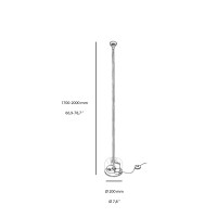 Astep Modello 1095 Storica Lampada da Terra Led dal Design Innovativo