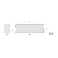 PLE 60W 24V Dimmable Power Supply for LED Constant Voltage IP65