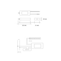 Alimentatore CE30 30W 24VDC Dimmerabile TRIAC per LED di Potenza IP65