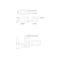 Alimentatore CE30 30W 24VDC Dimmerabile TRIAC per LED di Potenza IP65
