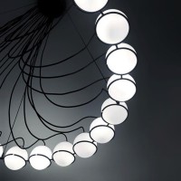 Astep Modello 2109/14 Lampada da Sospensione Sfere in Vetro Soffiato