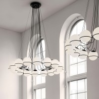 Astep Modello 2109/14 Lampada da Sospensione Sfere in Vetro Soffiato