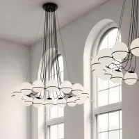 Astep Modello 2109/14 Lampada da Sospensione Sfere in Vetro Soffiato