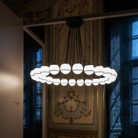 Astep Modello 2109/14 Lampada da Sospensione Sfere in Vetro Soffiato