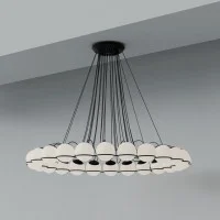 Astep Modello 2109/14 Lampada da Sospensione Sfere in Vetro Soffiato