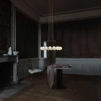 Astep Modello 2109/14 Lampada da Sospensione Sfere in Vetro Soffiato