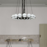 Astep Modello 2109/20 Lampada da Sospensione Sfere in Vetro Soffiato